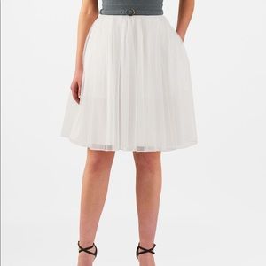 EShakti white tulle skirt